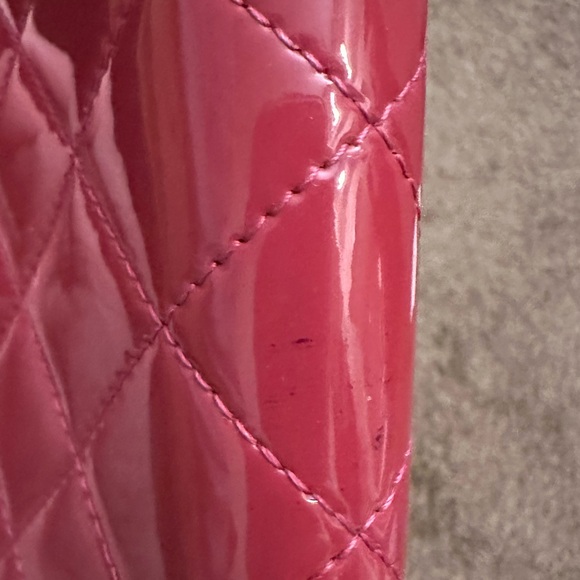 💯Authentic Chanel deep raspberry pink long wallet 💗💗 with authenticity cert. - Picture 14 of 15